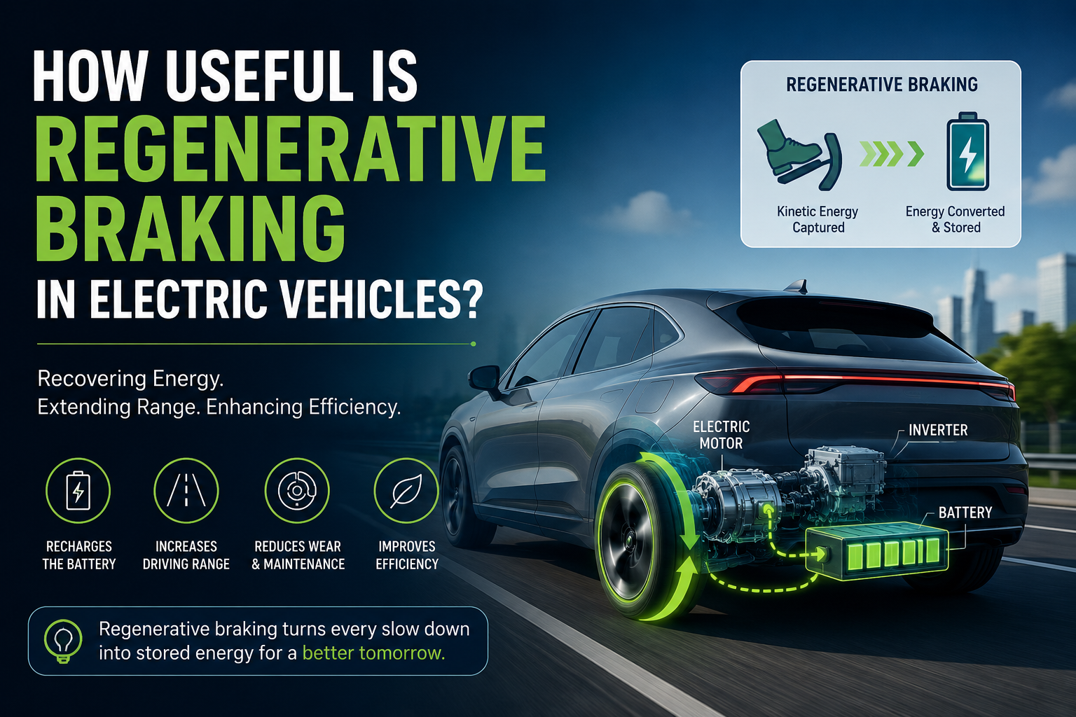 Read more about the article How Useful Is Regenerative Braking in Electric Vehicles?