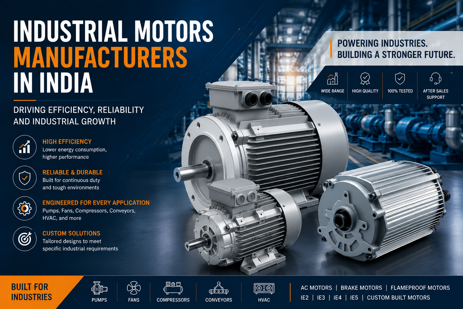 Read more about the article Industrial Motors Manufacturers in India: Driving Efficiency, Reliability, and Industrial Growth